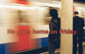 Prepositions in English: he goes home on Friday.